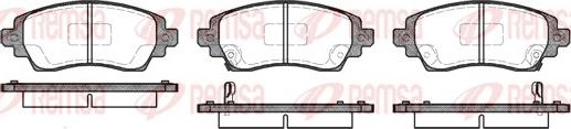 Remsa 0716.02 - Комплект спирачно феродо, дискови спирачки vvparts.bg