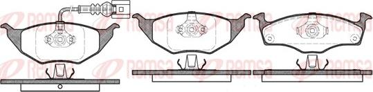 Remsa 0718.11 - Комплект спирачно феродо, дискови спирачки vvparts.bg