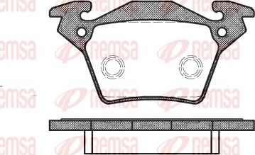 Remsa 0717.00 - Комплект спирачно феродо, дискови спирачки vvparts.bg