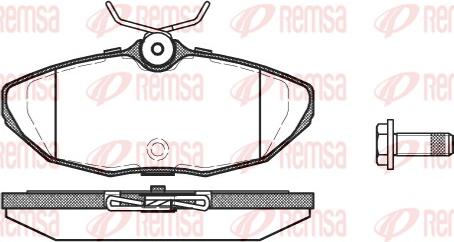 Remsa 0732.00 - Комплект спирачно феродо, дискови спирачки vvparts.bg