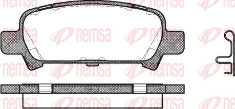 Remsa 0729.02 - Комплект спирачно феродо, дискови спирачки vvparts.bg