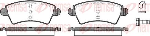 Remsa 0726.10 - Комплект спирачно феродо, дискови спирачки vvparts.bg