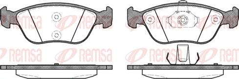 Remsa 0722.00 - Комплект спирачно феродо, дискови спирачки vvparts.bg