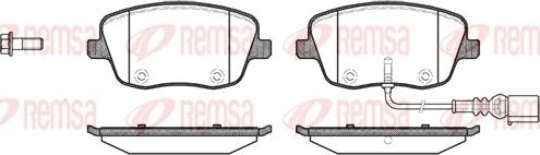 Remsa 0775.01 - Комплект спирачно феродо, дискови спирачки vvparts.bg