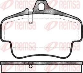 Remsa 0773.00 - Комплект спирачно феродо, дискови спирачки vvparts.bg