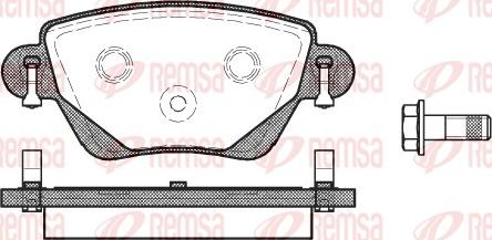 FORD (CHANGAN) LE1S712M008AA - Комплект спирачно феродо, дискови спирачки vvparts.bg