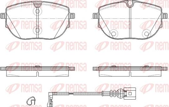 Remsa 1920.01 - Комплект спирачно феродо, дискови спирачки vvparts.bg