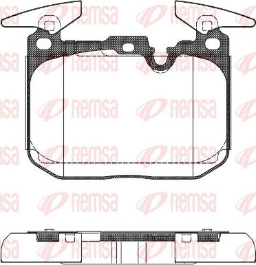 Remsa 1491.00 - Комплект спирачно феродо, дискови спирачки vvparts.bg