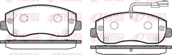 Remsa 1449.01 - Комплект спирачно феродо, дискови спирачки vvparts.bg