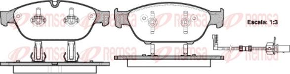 Remsa 1441.02 - Комплект спирачно феродо, дискови спирачки vvparts.bg