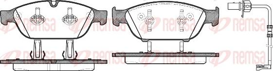 Remsa 1441.12 - Комплект спирачно феродо, дискови спирачки vvparts.bg