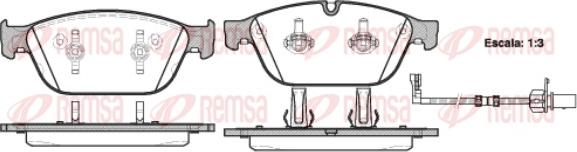 Remsa 1443.02 - Комплект спирачно феродо, дискови спирачки vvparts.bg