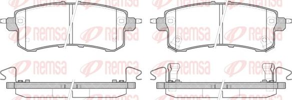 Remsa 1447.02 - Комплект спирачно феродо, дискови спирачки vvparts.bg