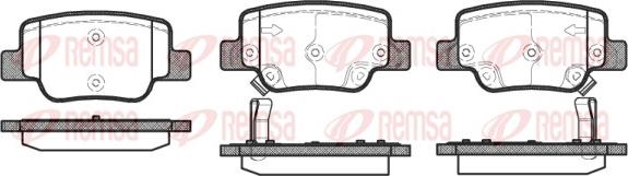 Remsa 1452.02 - Комплект спирачно феродо, дискови спирачки vvparts.bg