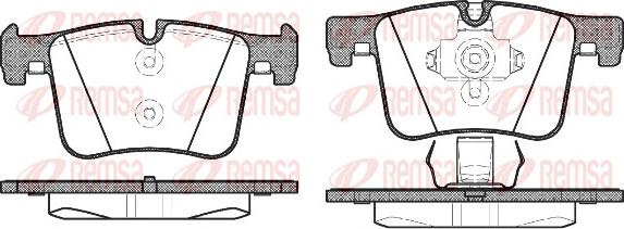 Remsa 1457.00 - Комплект спирачно феродо, дискови спирачки vvparts.bg