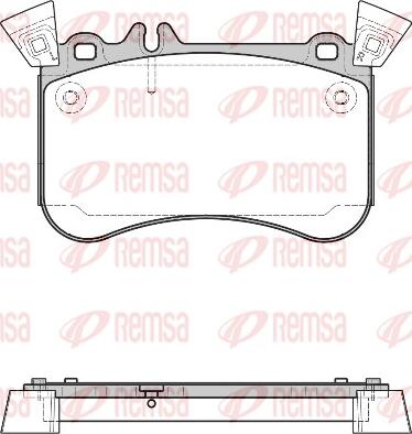 Remsa 1465.10 - Комплект спирачно феродо, дискови спирачки vvparts.bg