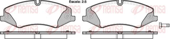 Remsa 1409.00 - Комплект спирачно феродо, дискови спирачки vvparts.bg