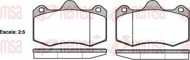 Remsa 1404.00 - Комплект спирачно феродо, дискови спирачки vvparts.bg