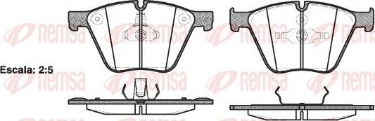 Remsa 1419.00 - Комплект спирачно феродо, дискови спирачки vvparts.bg