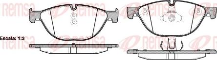 Remsa 1414.00 - Комплект спирачно феродо, дискови спирачки vvparts.bg