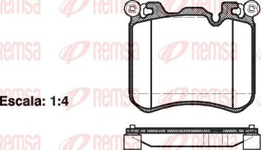 Remsa 1413.00 - Комплект спирачно феродо, дискови спирачки vvparts.bg