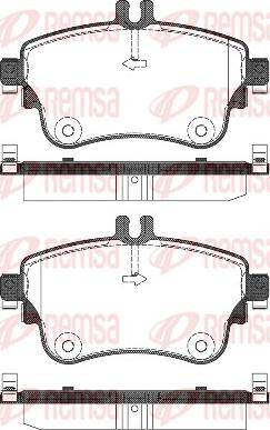 Remsa 1487.08 - Комплект спирачно феродо, дискови спирачки vvparts.bg