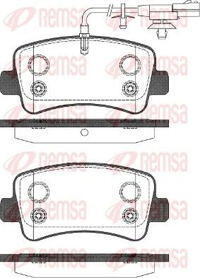 Remsa 1439.11 - Комплект спирачно феродо, дискови спирачки vvparts.bg