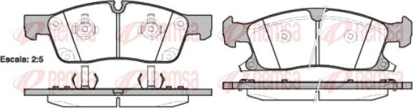 Remsa 1430.02 - Комплект спирачно феродо, дискови спирачки vvparts.bg