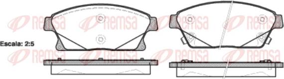 Remsa 1431.02 - Комплект спирачно феродо, дискови спирачки vvparts.bg