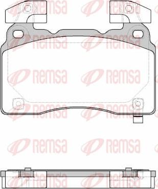 Remsa 1438.24 - Комплект спирачно феродо, дискови спирачки vvparts.bg