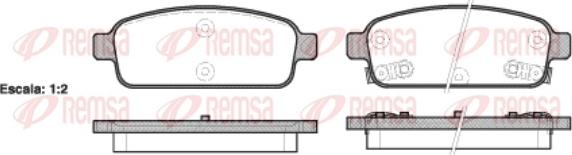 Remsa 1432.02 - Комплект спирачно феродо, дискови спирачки vvparts.bg