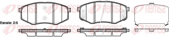 Remsa 1426.02 - Комплект спирачно феродо, дискови спирачки vvparts.bg