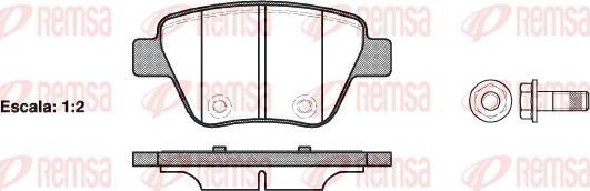 Remsa 1420.00 - Комплект спирачно феродо, дискови спирачки vvparts.bg