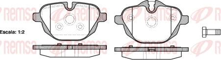 Remsa 1421.00 - Комплект спирачно феродо, дискови спирачки vvparts.bg