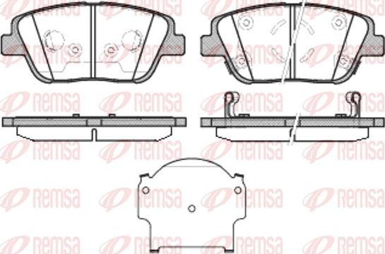 Remsa 1423.02 - Комплект спирачно феродо, дискови спирачки vvparts.bg