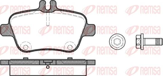 Remsa 1477.00 - Комплект спирачно феродо, дискови спирачки vvparts.bg