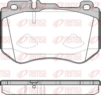 Remsa 1591.00 - Комплект спирачно феродо, дискови спирачки vvparts.bg