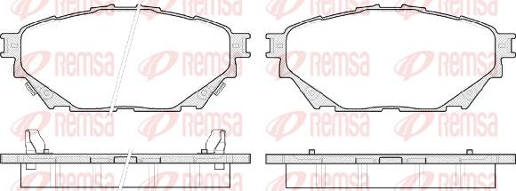 Remsa 1544.04 - Комплект спирачно феродо, дискови спирачки vvparts.bg