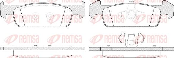 Remsa 1540.10 - Комплект спирачно феродо, дискови спирачки vvparts.bg
