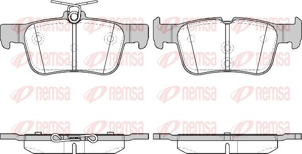 Remsa 1551.42 - Комплект спирачно феродо, дискови спирачки vvparts.bg