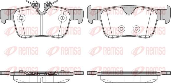 Remsa 1551.10 - Комплект спирачно феродо, дискови спирачки vvparts.bg