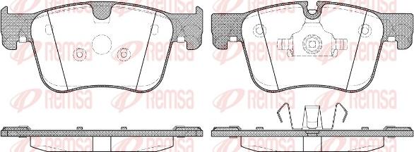 Remsa 1560.00 - Комплект спирачно феродо, дискови спирачки vvparts.bg