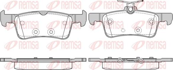 Remsa 1563.10 - Комплект спирачно феродо, дискови спирачки vvparts.bg