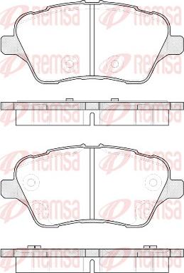 Remsa 1514.00 - Комплект спирачно феродо, дискови спирачки vvparts.bg