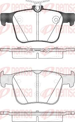 Remsa 1516.10 - Комплект спирачно феродо, дискови спирачки vvparts.bg