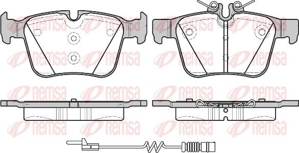 Remsa 1516.20 - Комплект спирачно феродо, дискови спирачки vvparts.bg