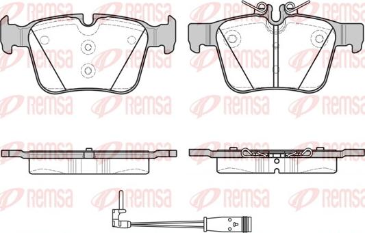 Remsa 1516.21 - Комплект спирачно феродо, дискови спирачки vvparts.bg