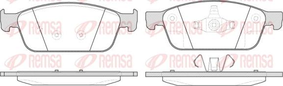 Remsa 1510.10 - Комплект спирачно феродо, дискови спирачки vvparts.bg