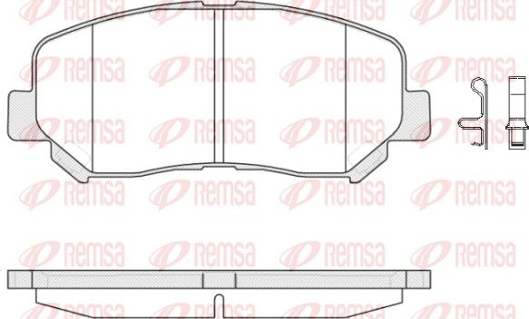 Remsa 1513.02 - Комплект спирачно феродо, дискови спирачки vvparts.bg