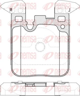 Remsa 1539.00 - Комплект спирачно феродо, дискови спирачки vvparts.bg